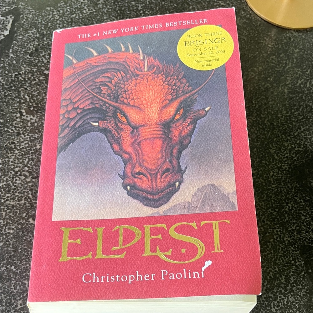 Vintage 2008 Eldest by Christopher Paolini soft cover book